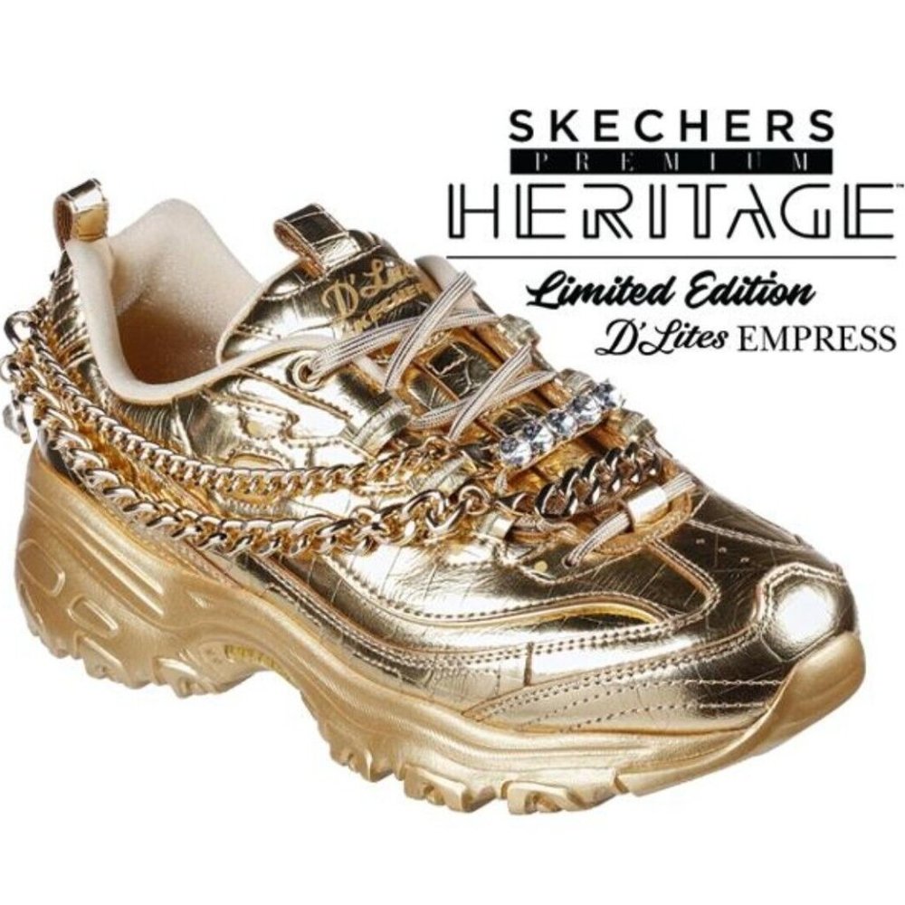 Skechers Heritage LE "Empress Gold" Import From Japan NIB RARE/DISCONTINUED!!